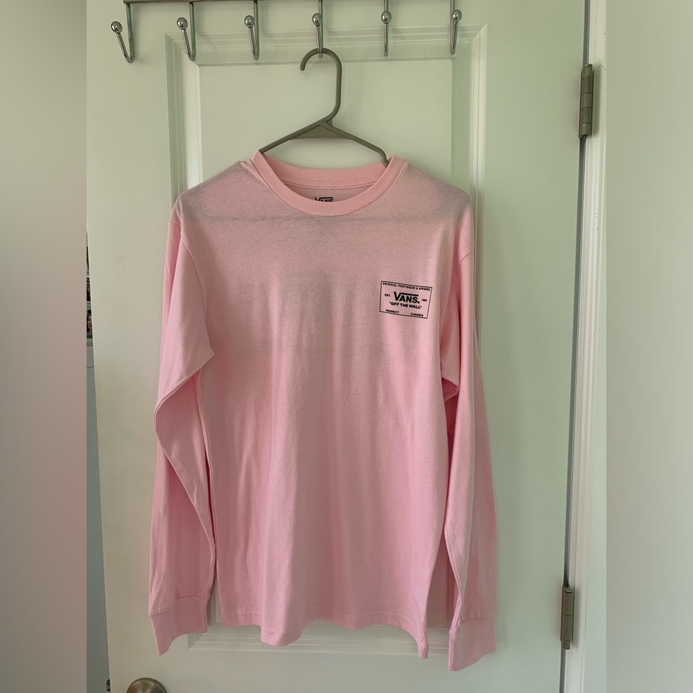 Vans Off the Wall Pink Long-Sleeve Shirt